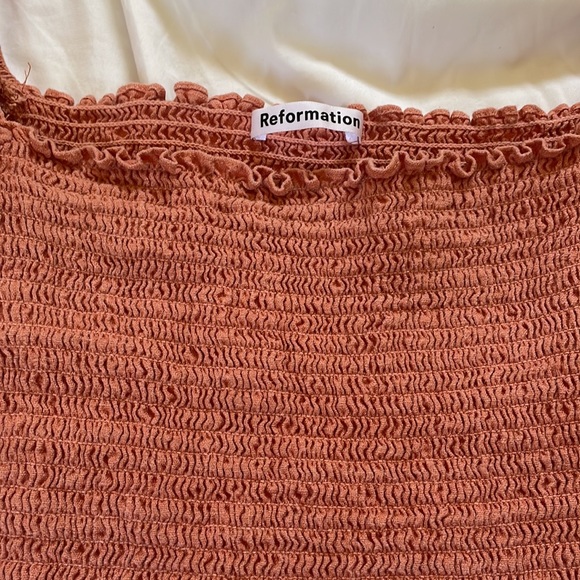 Reformation Hilary Dress in Salmon - Picture 5 of 10